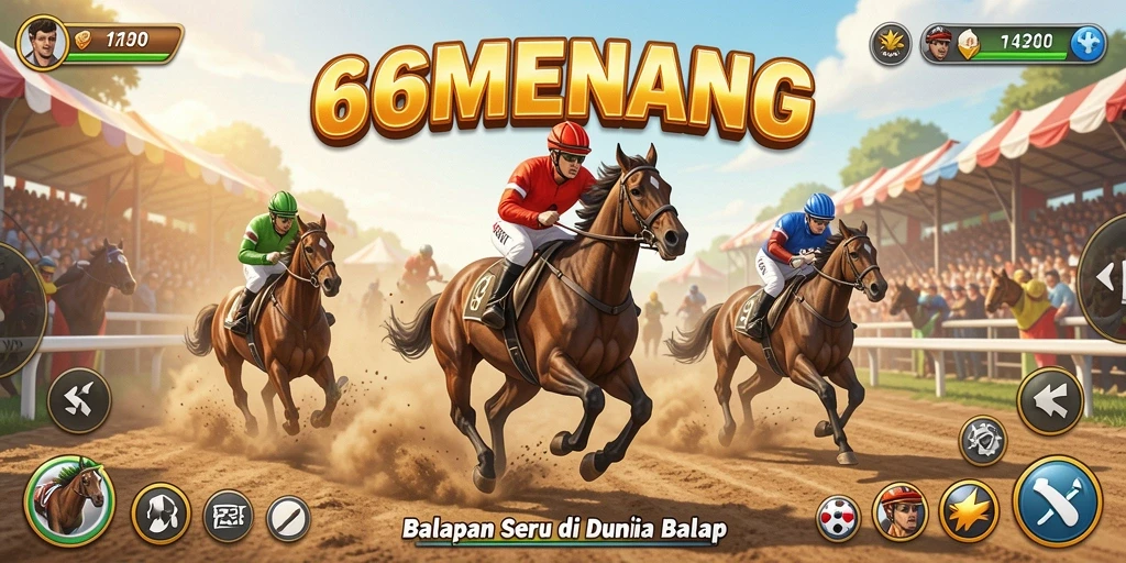 Gameplay seru dengan balapan mendebarkan di 66MENANG.