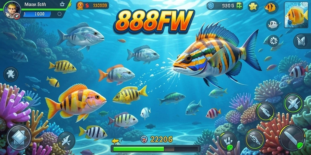 Gameplay seru dalam Tembak Ikan 888FW.