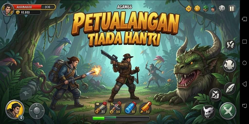 Screenshot gameplay AGAM66 menampilkan aksi petualangan yang seru.
