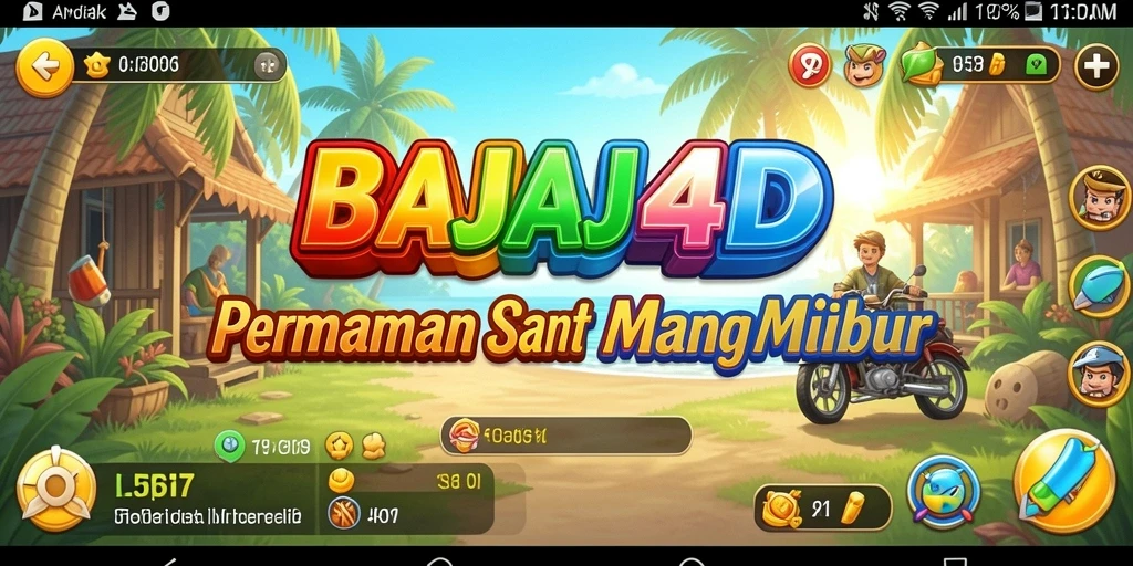 Screenshot BAJAJ4D menampilkan elemen gameplay yang menghibur dan santai.