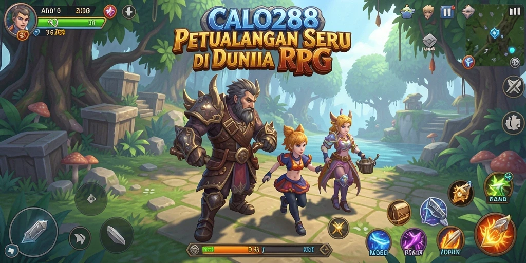 Screenshot gameplay CALO288 yang menampilkan pertarungan epik dan karakter menarik.