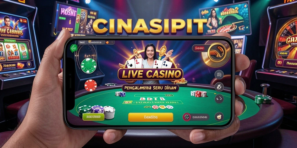 Tampilan menarik dari gameplay Live Casino CINASIPIT yang mendebarkan.