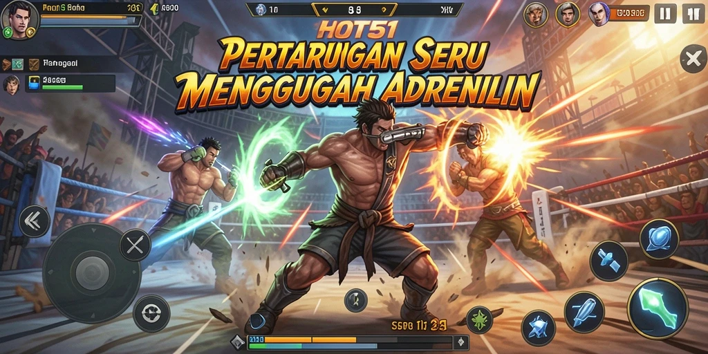 Gameplay HOT51 yang intens dan penuh aksi.