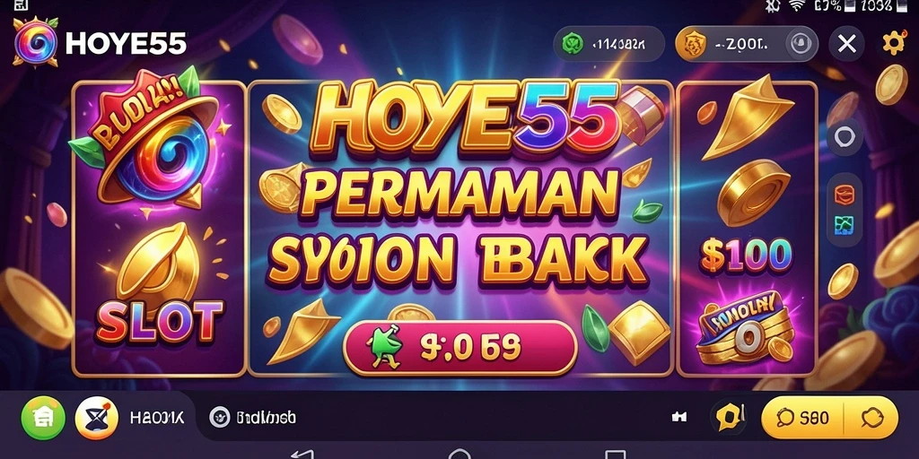 Menampilkan gameplay seru dari game Slot HOYE55.