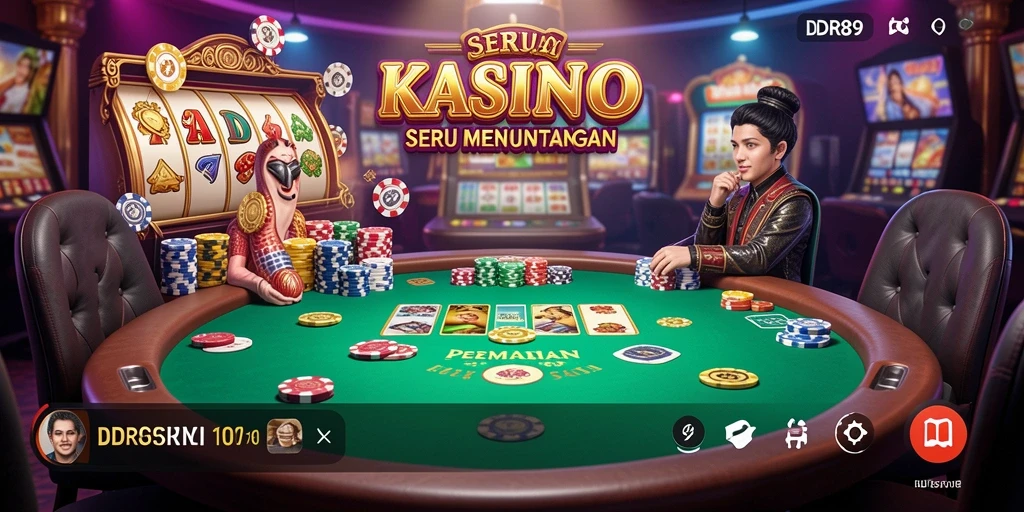 Tampilan gameplay seru dalam aplikasi Kasino IDR89.