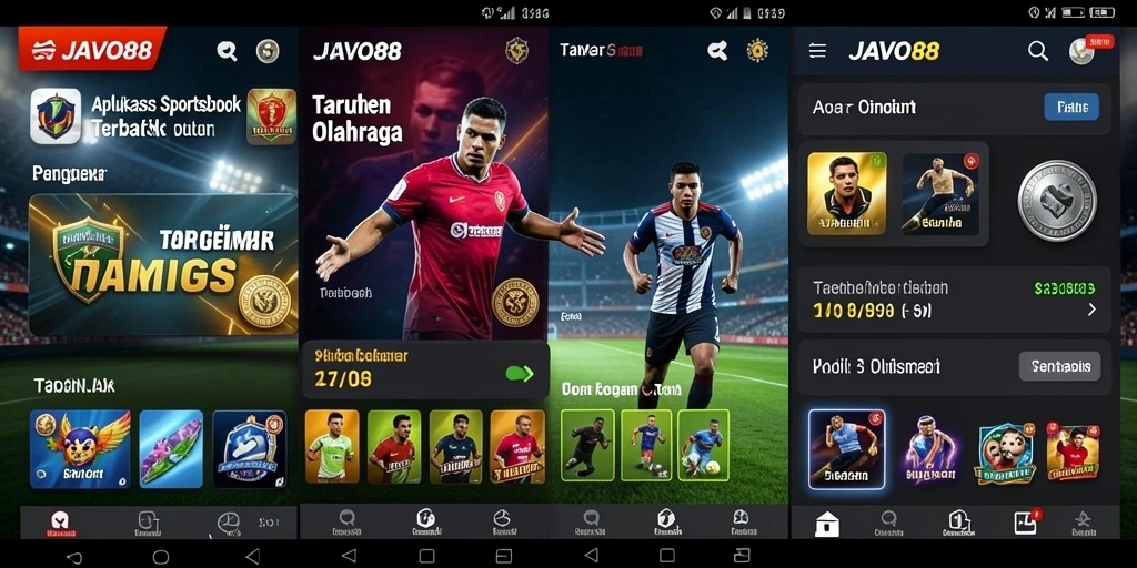 Tampilan aksi taruhan olahraga di JAVO88 yang menarik dan interaktif.