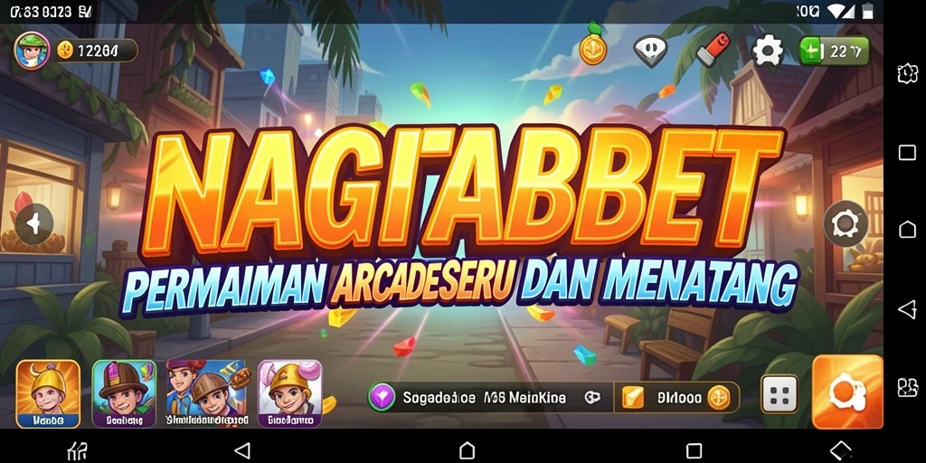 Tampilan seru saat bermain NAGITABET dengan tantangan Arcade.