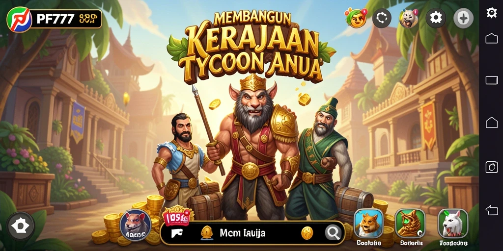 Tampilan menarik dari gameplay PF777 yang menampilkan strategi Tycoon.