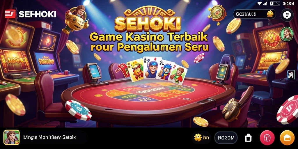Screenshot dari gameplay SEHOKI menampilkan suasana Kasino yang mendebarkan.