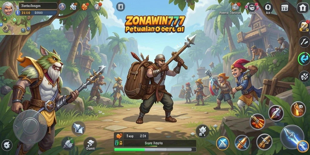 Tampilan gameplay seru dalam dunia terbuka ZONAWIN777.